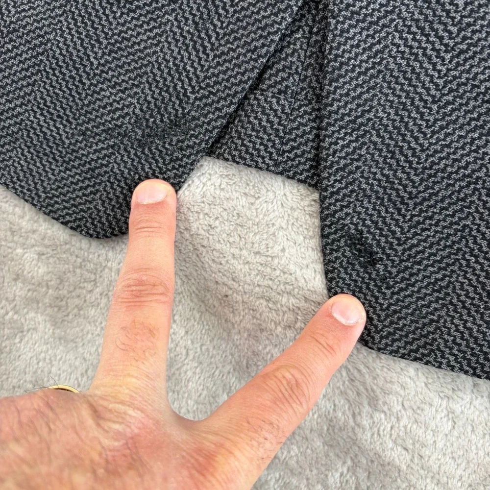 Prada Milano Blazer Jacket Sport Coat Men 36R Grey Black Geo Wool Blend‎ Italy